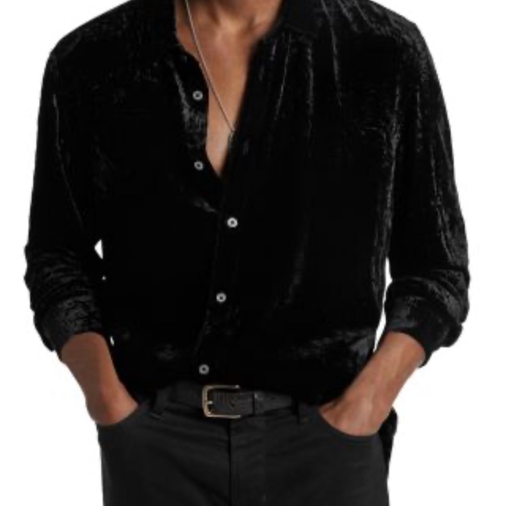 GAP Midnight Black Long Sleeve Shirt